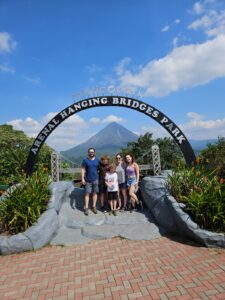 Hanging Bridges + La Fortuna Waterfall + Lunch + Volcano Hike + Baldi + Dinner